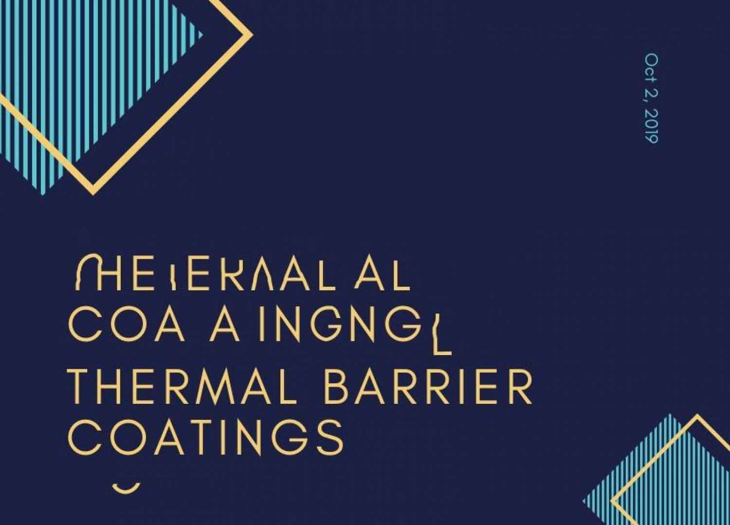 Application of Ceramic Materials in Thermal Barrier Coatings