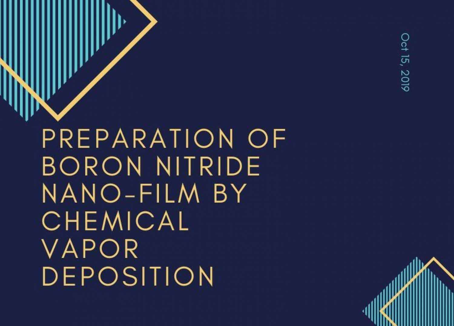 Preparation of Boron Nitride Nano-Film by Chemical Vapor Deposition